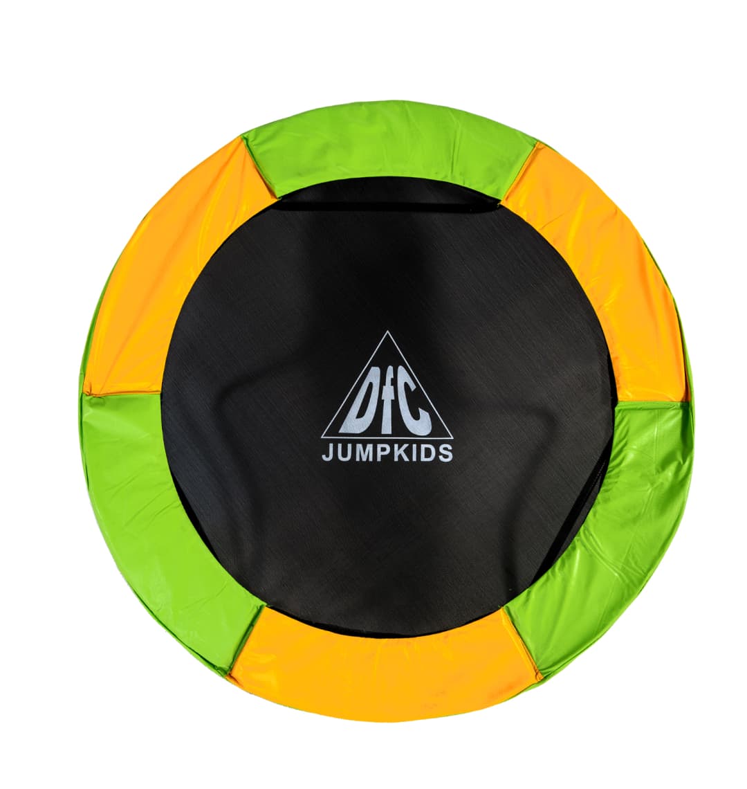 Батут DFC JUMP KIDS 55" зел/желт, сетка (137см)