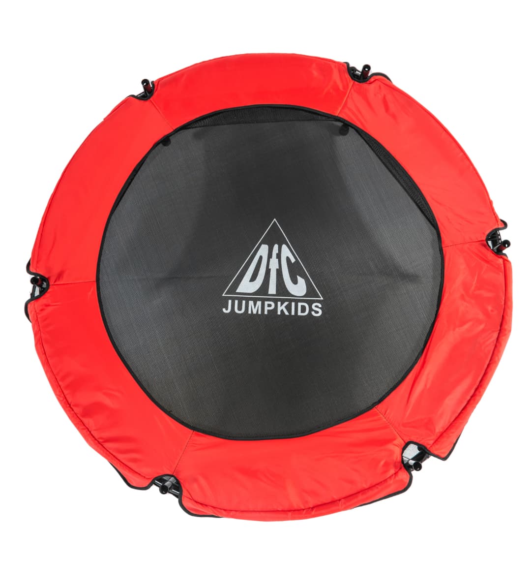 Батут DFC JUMP KIDS 55" красн/желт/син, сетка (137см)