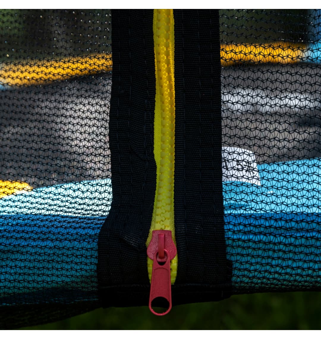 Батут DFC JUMP KIDS 60" желт/син, сетка (150см)