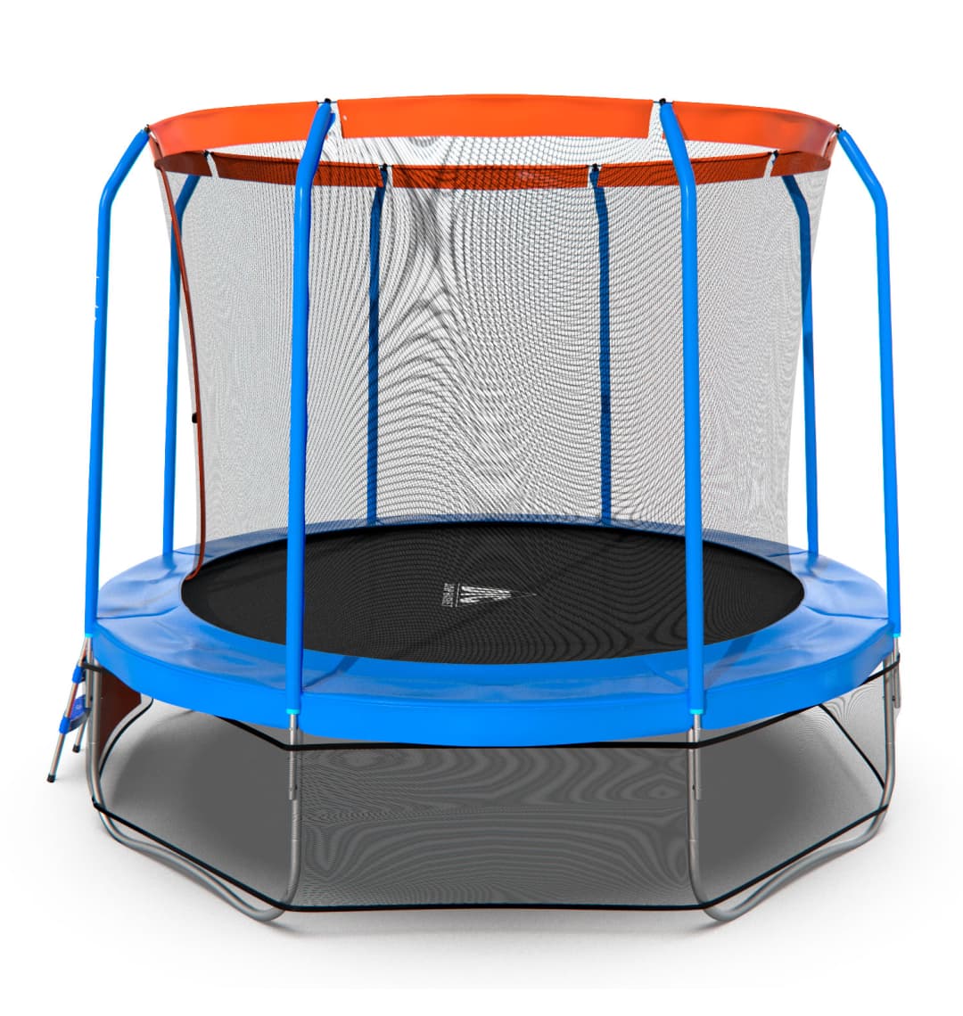 Батут DFC JUMP BASKET 12ft внутр.сетка, лестница (366cm) (два короба)