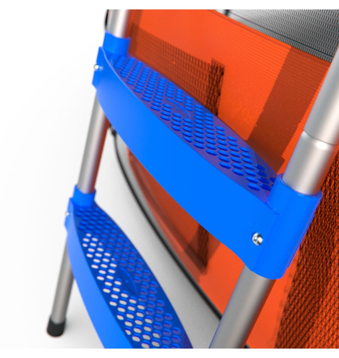 Батут DFC JUMP BASKET 12ft внутр.сетка, лестница (366cm) (два короба)