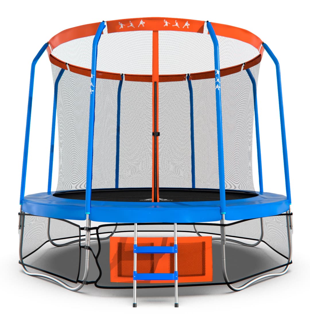 Батут DFC JUMP BASKET 12ft внутр.сетка, лестница (366cm) (два короба)
