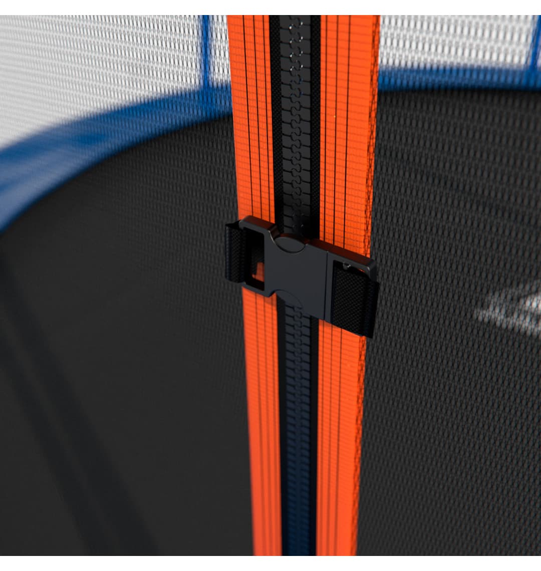 Батут DFC JUMP BASKET 14ft внутр.сетка, лестница (427cm) (два короба)