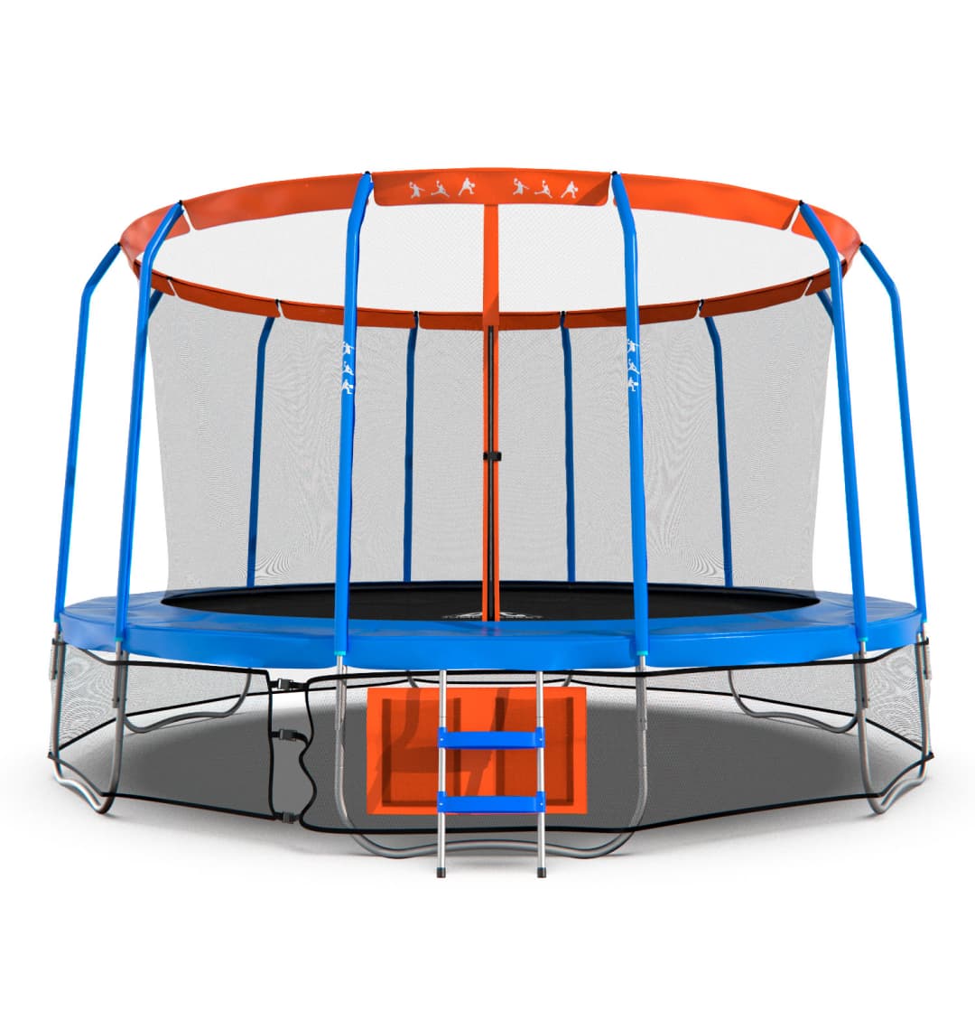 Батут DFC JUMP BASKET 16ft внутр.сетка, лестница (488cm)(два короба)