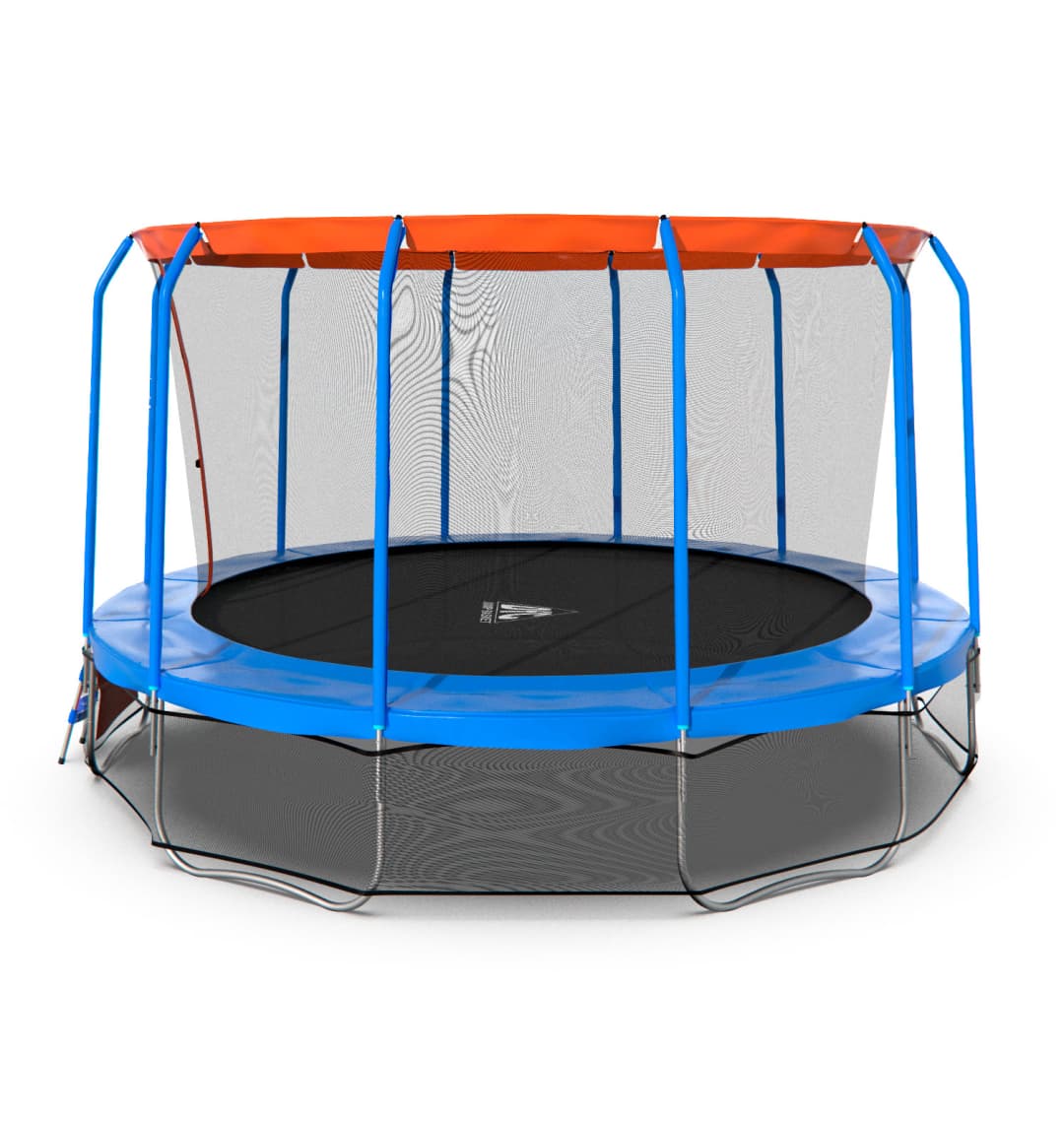 Батут DFC JUMP BASKET 16ft внутр.сетка, лестница (488cm)(два короба)