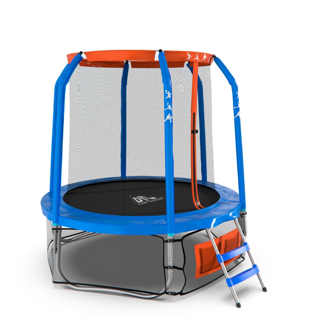 Батут DFC JUMP BASKET 6ft внутр.сетка, лестница (183cm)