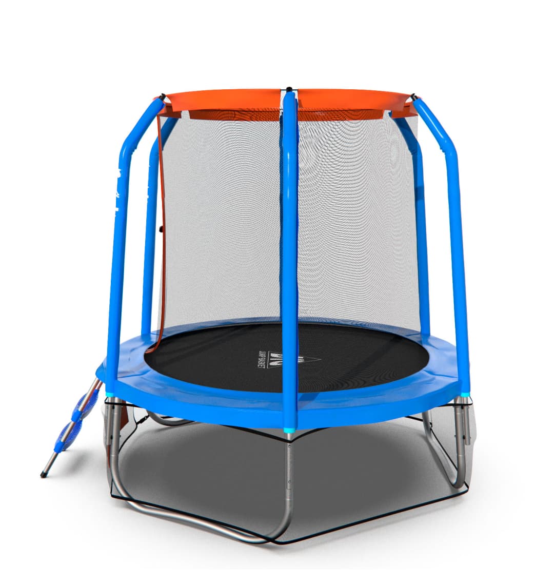 Батут DFC JUMP BASKET 6ft внутр.сетка, лестница (183cm)