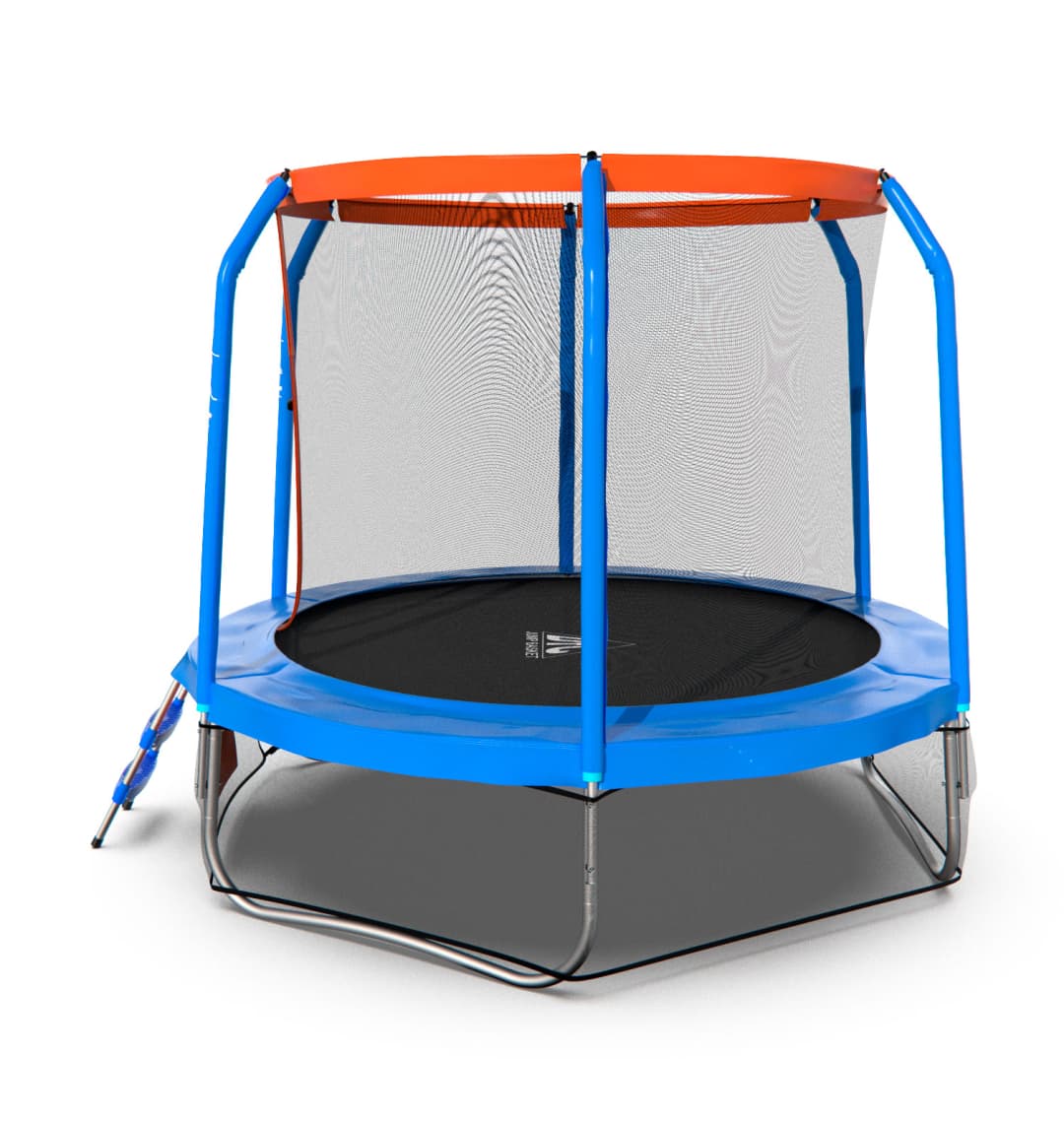 Батут DFC JUMP BASKET 8ft внутр.сетка, лестница (244cm)