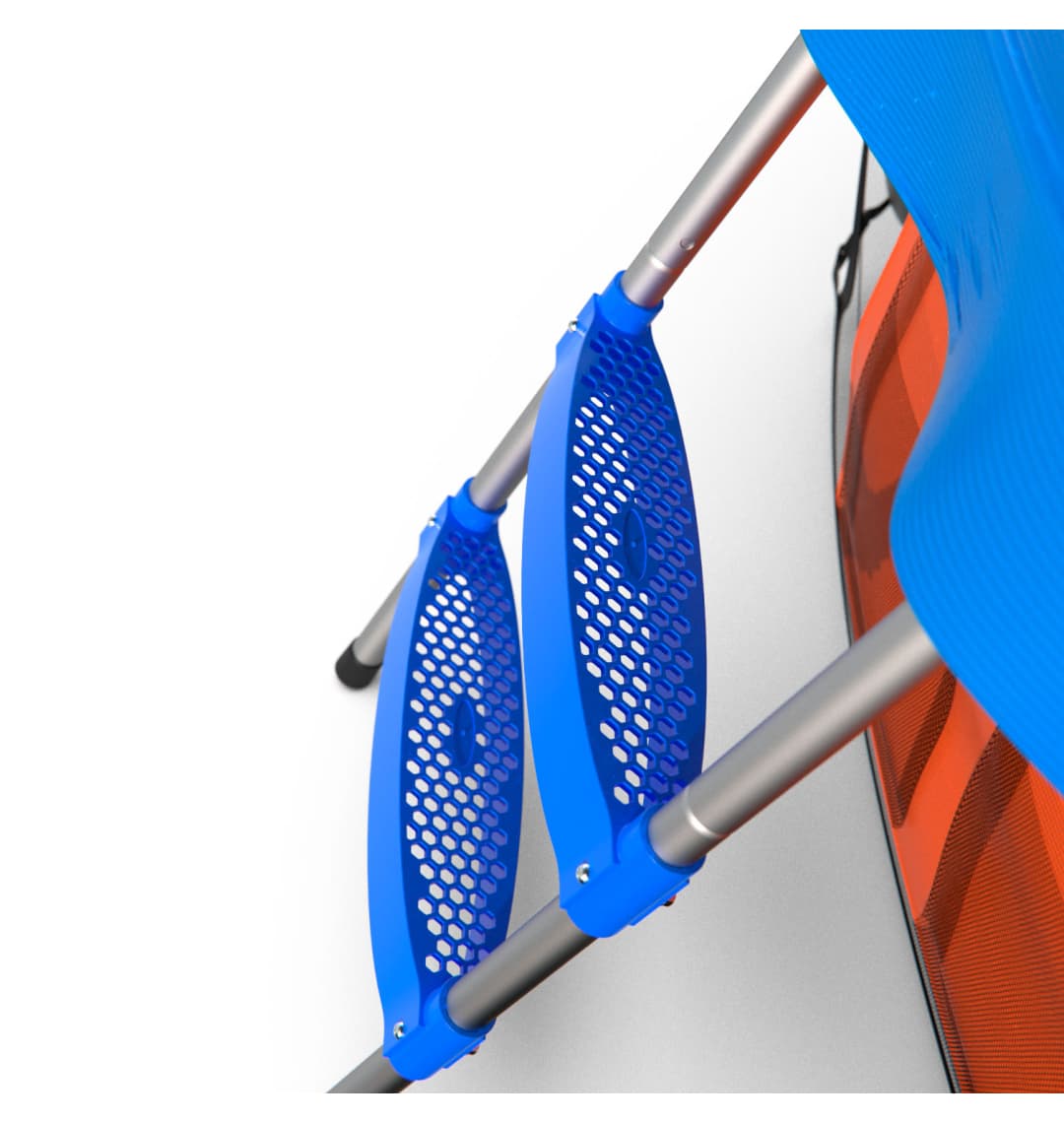 Батут DFC JUMP BASKET 8ft внутр.сетка, лестница (244cm)