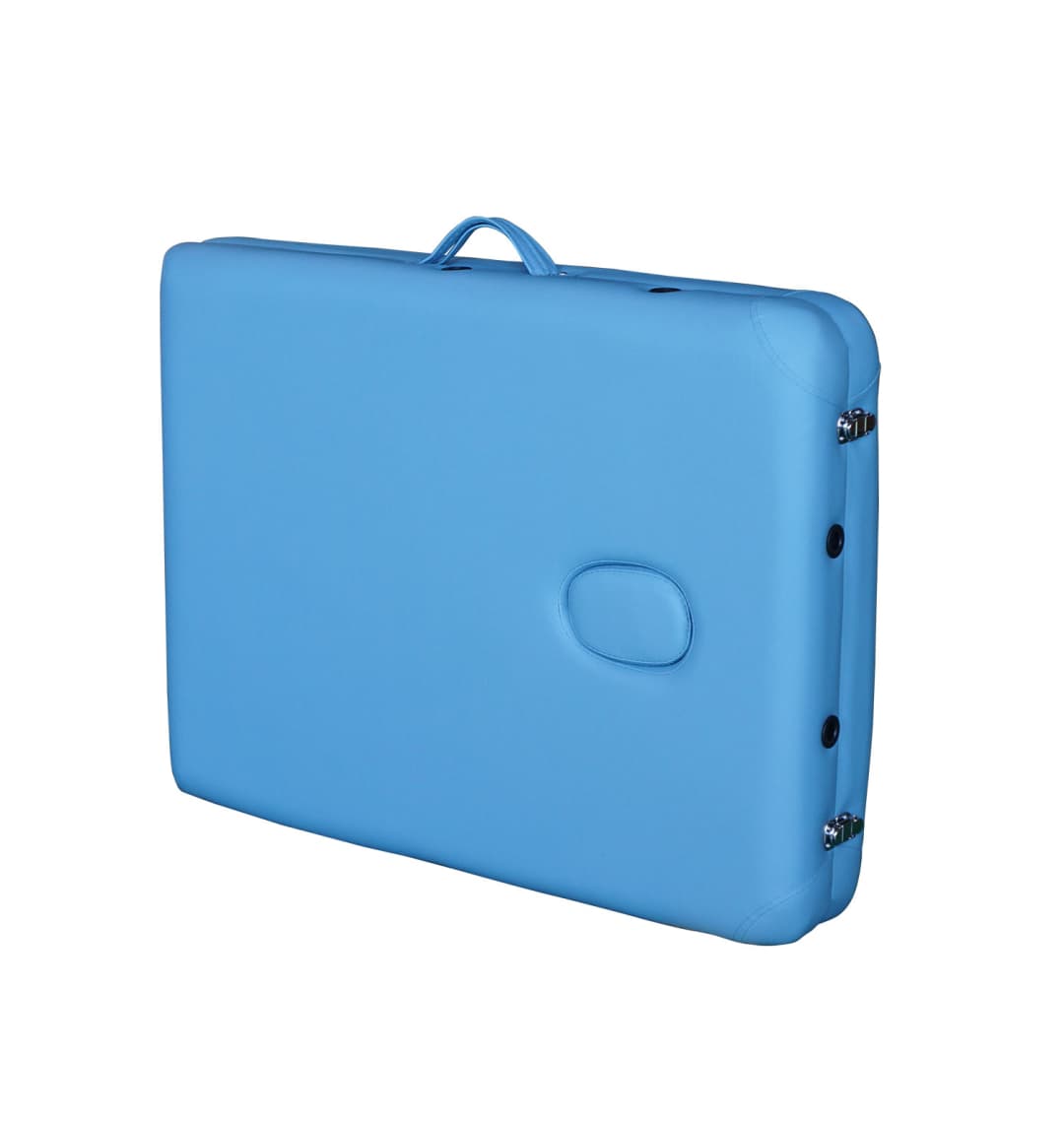 Массажный стол DFC NIRVANA, Elegant LUXE, 186х70х4 см, алюм. ножки, цвет св.голубой (Lt.Blue)