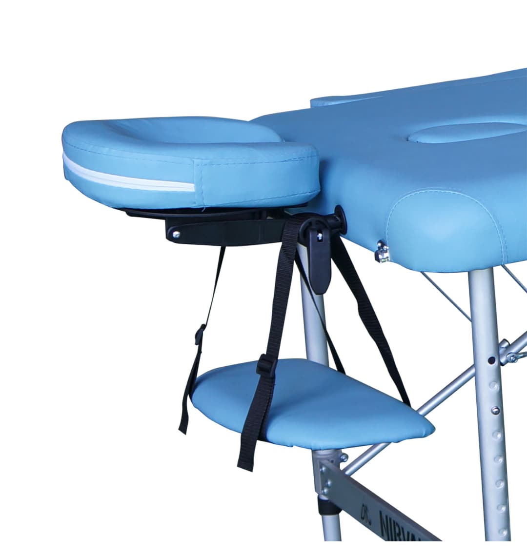 Массажный стол DFC NIRVANA, Elegant LUXE, 186х70х4 см, алюм. ножки, цвет св.голубой (Lt.Blue)