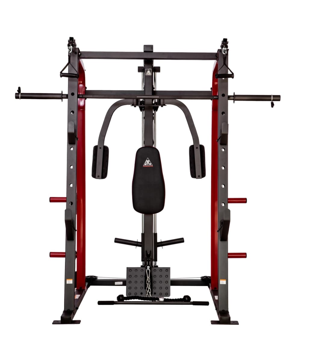 Силовой тренажер со скамьей и опциями DFC 8500 (D3023B+D3022SM)