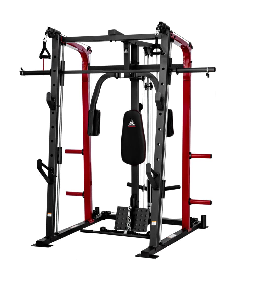 Силовой тренажер со скамьей и опциями DFC 8500 (D3023B+D3022SM)