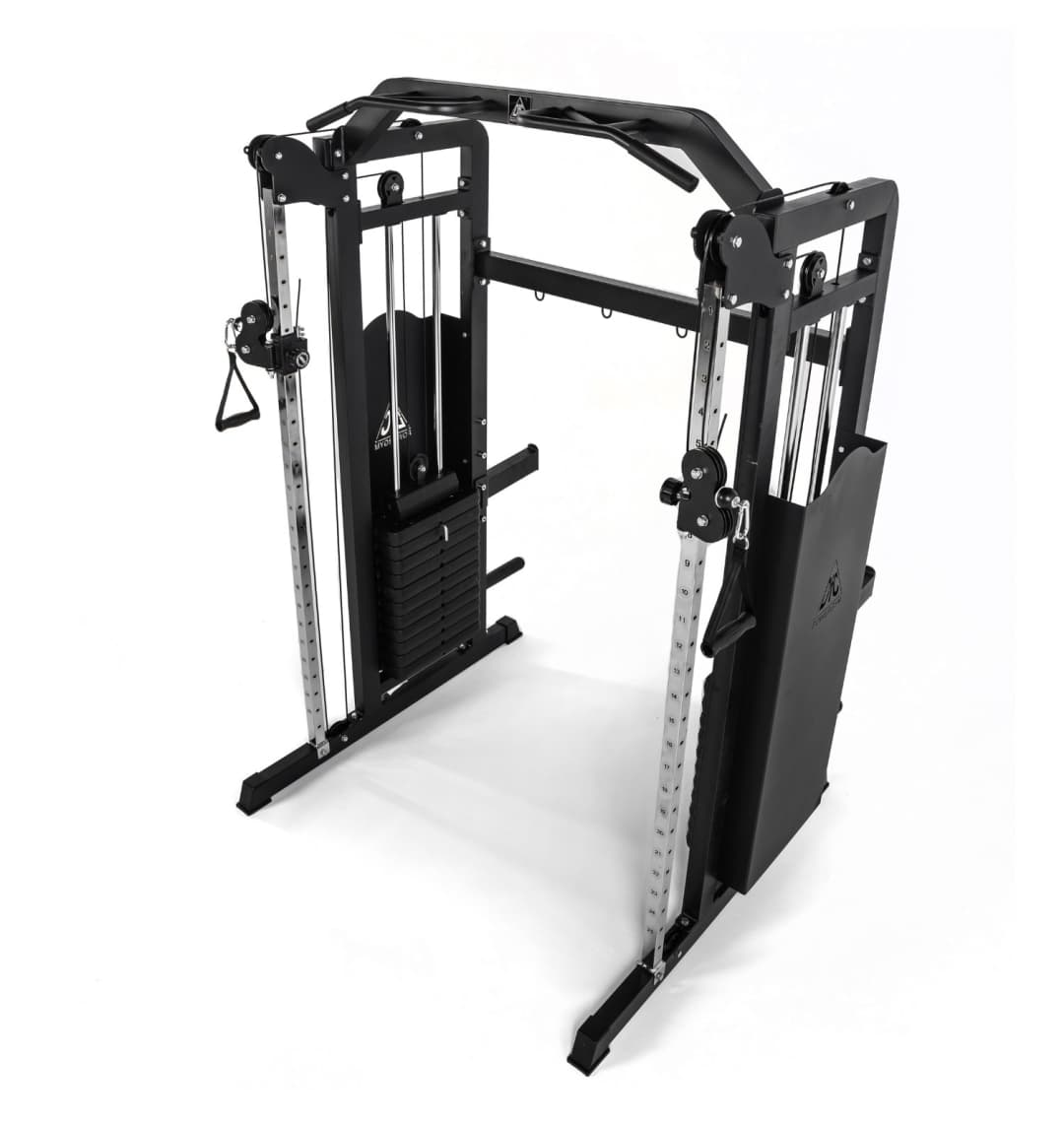 Кроссовер с 2 стеками по 81,5кг, силовая рама DFC D700/2