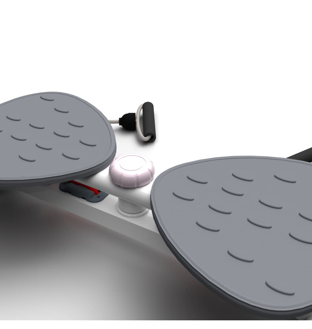 Фитнес платформа/горнолыжный тренажёр DFC "Twister Bow" с эспандерами