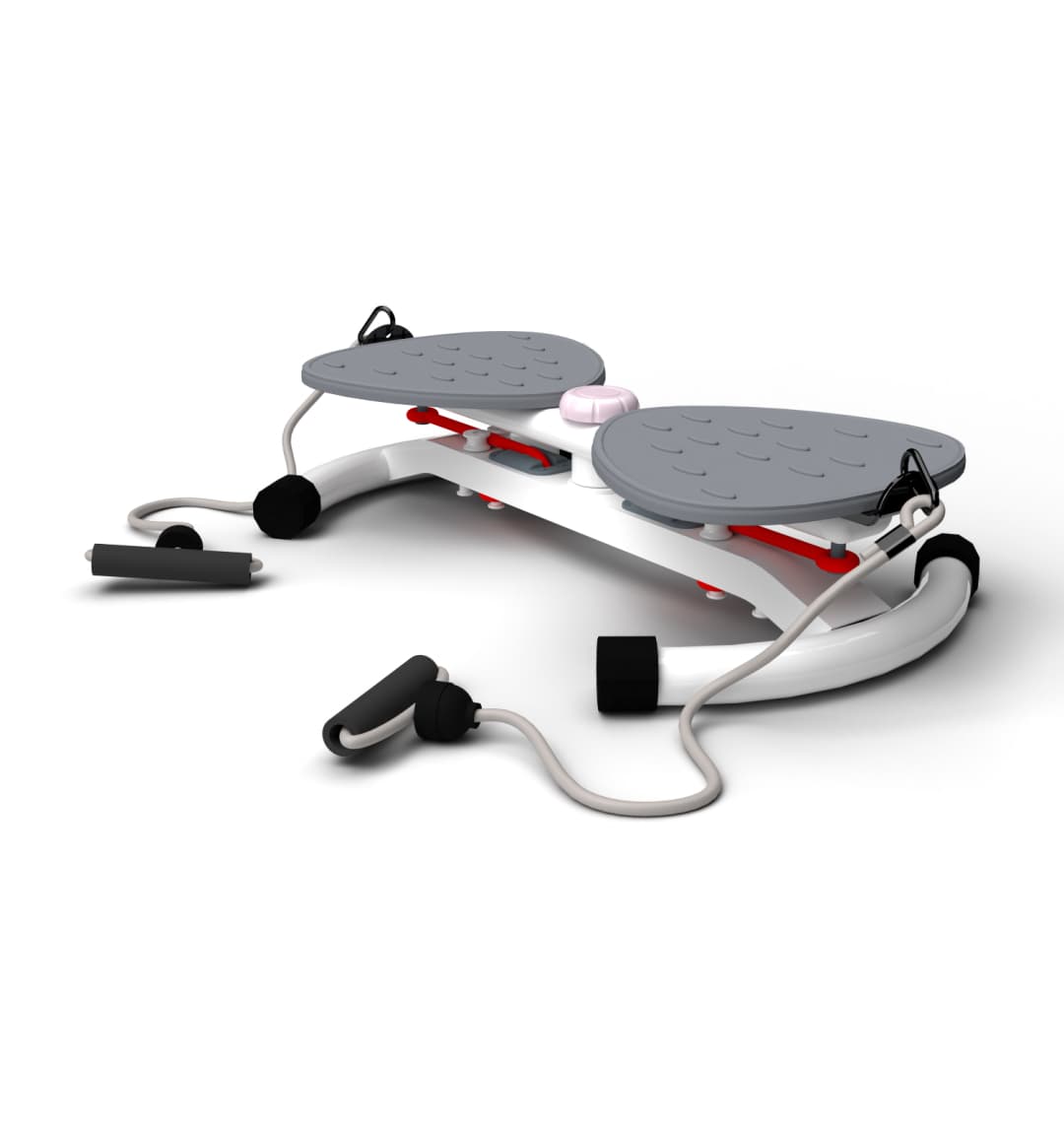 Фитнес платформа/горнолыжный тренажёр DFC "Twister Bow" с эспандерами