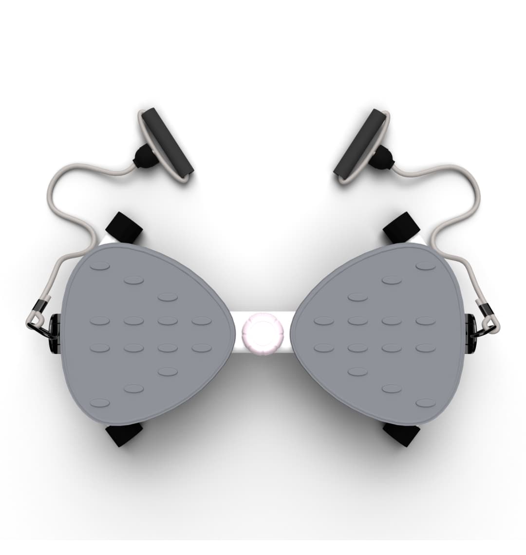 Фитнес платформа/горнолыжный тренажёр DFC "Twister Bow" с эспандерами