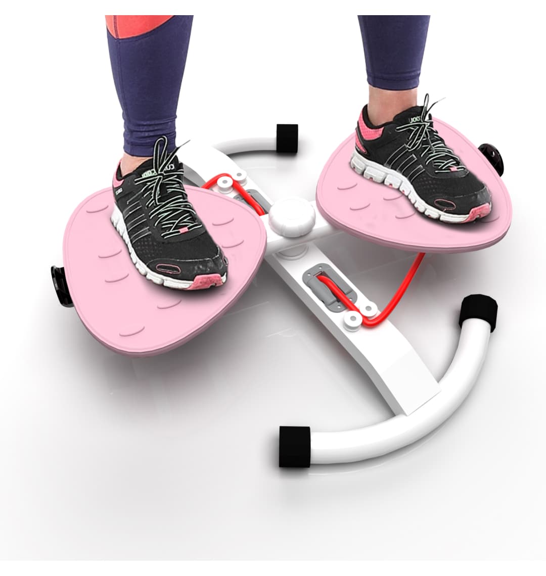 Фитнес платформа /горнолыжный тренажёр DFC "Twister Bow" с эспандерами