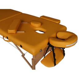 Массажный стол DFC NIRVANA, Relax, дерев. ножки, цвет горчичный (Mustard)