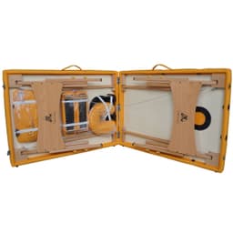 Массажный стол DFC NIRVANA, Relax, дерев. ножки, цвет горчичный (Mustard)