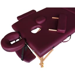 Массажный стол DFC NIRVANA, Relax, дерев. ножки, цвет сливы (Plum)