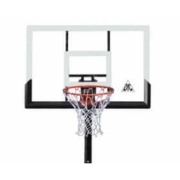 Баскетбольная мобильная стойка DFC STAND52P 132x80cm поликарбонат раздижн. рег-ка (два короба)