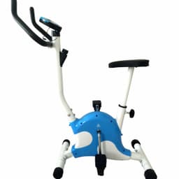 Велотренажер DFC белый/голубой