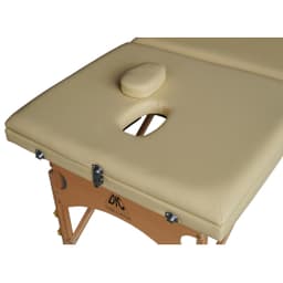 Массажный стол DFC NIRVANA, Relax Pro, дерев. ножки, цвет бежевый (Beige)