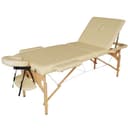 Массажный стол DFC NIRVANA, Relax Pro, дерев. ножки, цвет бежевый (Beige)