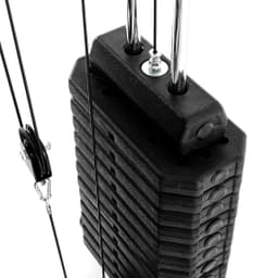 Силовой комплекс со скамьей DFC Homegym (три короба + два груза)