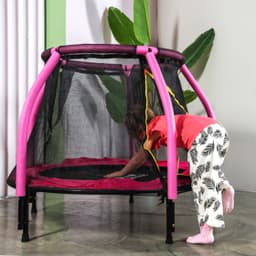 Батут DFC JUMP KIDS 48" розовый, сетка (120см)
