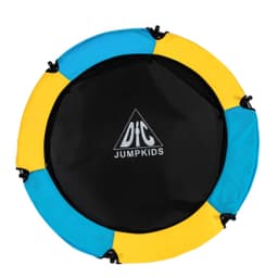 Батут DFC JUMP KIDS 55" желт/син, сетка (137см)