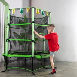 Батут DFC JUMP KIDS 55" зеленый, сетка (137см)