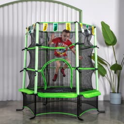 Батут DFC JUMP KIDS 55" зеленый, сетка (137см)