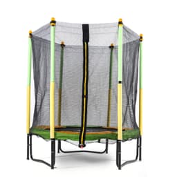 Батут DFC JUMP KIDS 55" зел/желт, сетка (137см)