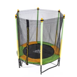 Батут DFC JUMP KIDS 55" зел/желт, сетка (137см)