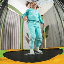 Батут DFC JUMP KIDS 55" зел/желт, сетка (137см)