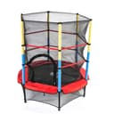Батут DFC JUMP KIDS 55" красн/желт/син, сетка (137см)