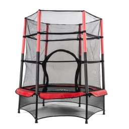 Батут DFC JUMP KIDS 55" красн/сер, сетка (137см)