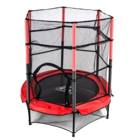 Батут DFC JUMP KIDS 55" красн/сер, сетка (137см)