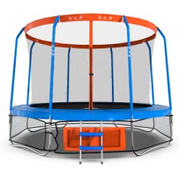 Батут DFC JUMP BASKET 14ft внутр.сетка, лестница (427cm) (два короба)