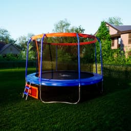 Батут DFC JUMP BASKET 14ft внутр.сетка, лестница (427cm) (два короба)