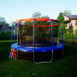 Батут DFC JUMP BASKET 16ft внутр.сетка, лестница (488cm)(два короба)