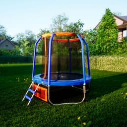 Батут DFC JUMP BASKET 6ft внутр.сетка, лестница (183cm)