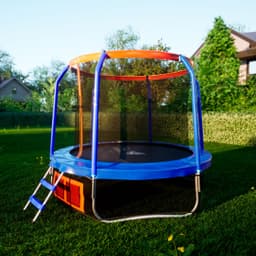 Батут DFC JUMP BASKET 8ft внутр.сетка, лестница (244cm)