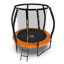 Батут DFC KENGOO II 6ft внутр.сетка, лестница, оранж/черн (183см)