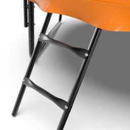 Батут DFC KENGOO II 6ft внутр.сетка, лестница, оранж/черн (183см)