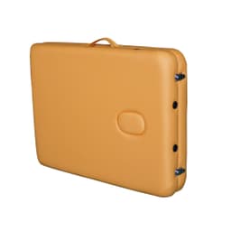 Массажный стол DFC NIRVANA, Elegant LUXE, 186х70х4 см, алюм. ножки, цвет горчичный (Mustard)