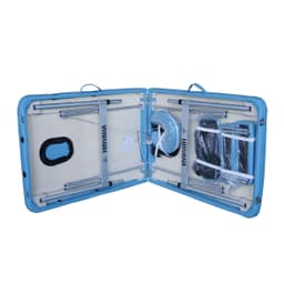 Массажный стол DFC NIRVANA, Elegant LUXE, 186х70х4 см, алюм. ножки, цвет св.голубой (Lt.Blue)