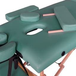 Массажный стол DFC NIRVANA, Optima, дерев. ножки, цвет зеленый (Green)